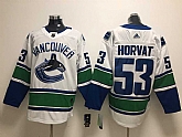 Vancouver Canucks #53 Horvat White Adidas Stitched Jersey,baseball caps,new era cap wholesale,wholesale hats